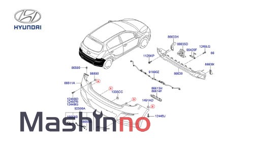 سپر عقب هیوندای I20